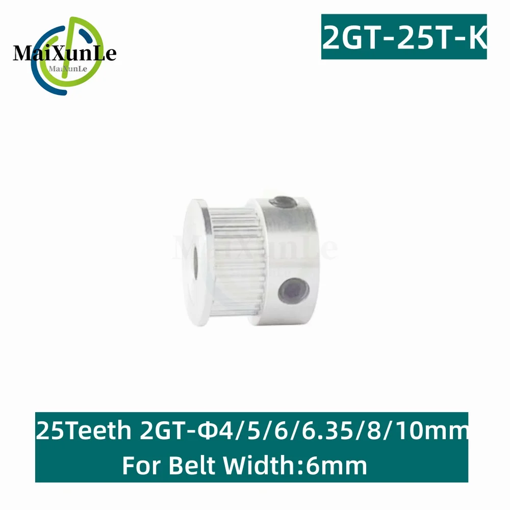 Rezervni dijelovi za 3D pisača Gt2 lančanik 2GT 25 Promjer zuba 4/5/6/6,35/8/10 mm Širina remena 10 mm