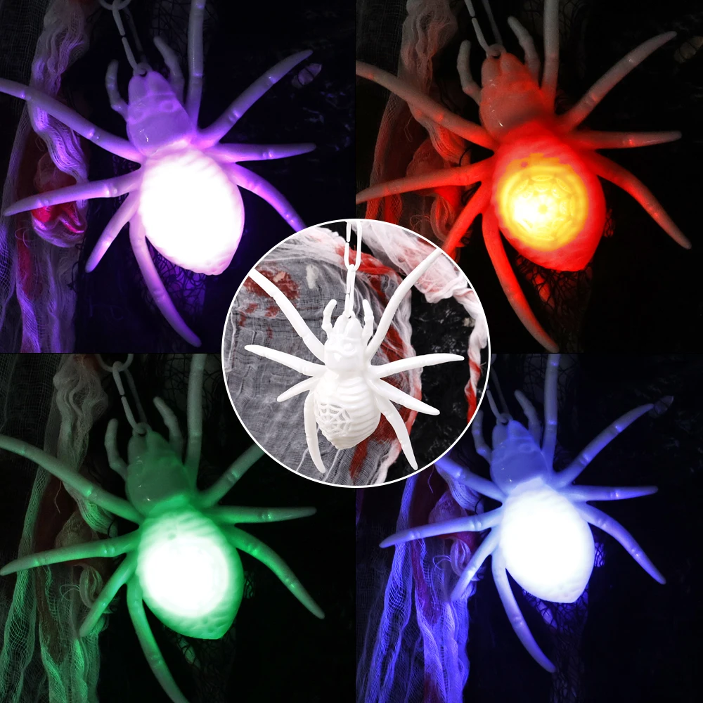 Velika Lampa-pauk na Halloween, Svijetla U mraku, Šarene Imitacija, Svjetlo-pauk, Dekor za zurke, odmor