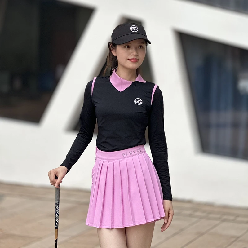 Majica za golf s dugim rukavima, jesenski stil, ženska быстросохнущая i prozračna sportska majica s антибликовой suknje, hlače