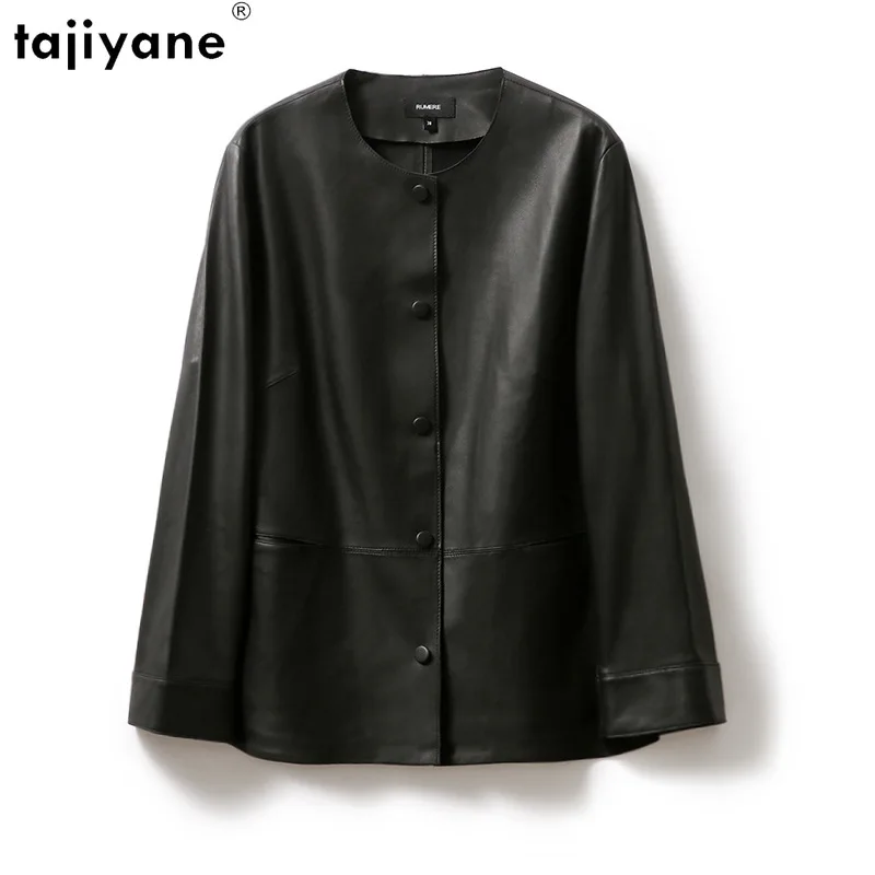 Tajiyane/ Ženska jesensko-zimski luksuzna jakna od prave ovčje, osnovna Однобортная radna odjeća, blazers od prave kože, kaput