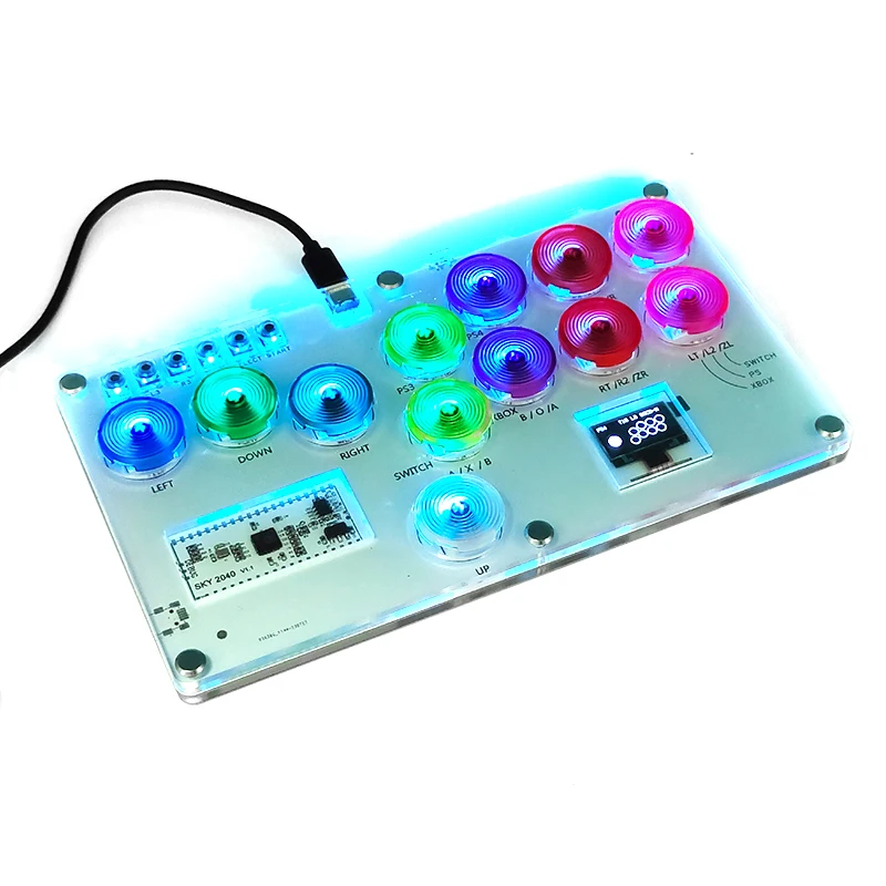 Hitbox Arkadna Файтинговая Igra je LED Flatbox Kontroler Koder hot plug Xinput/Dinput Mini Konzola sa svim gumbima Za PC/NS/PS4