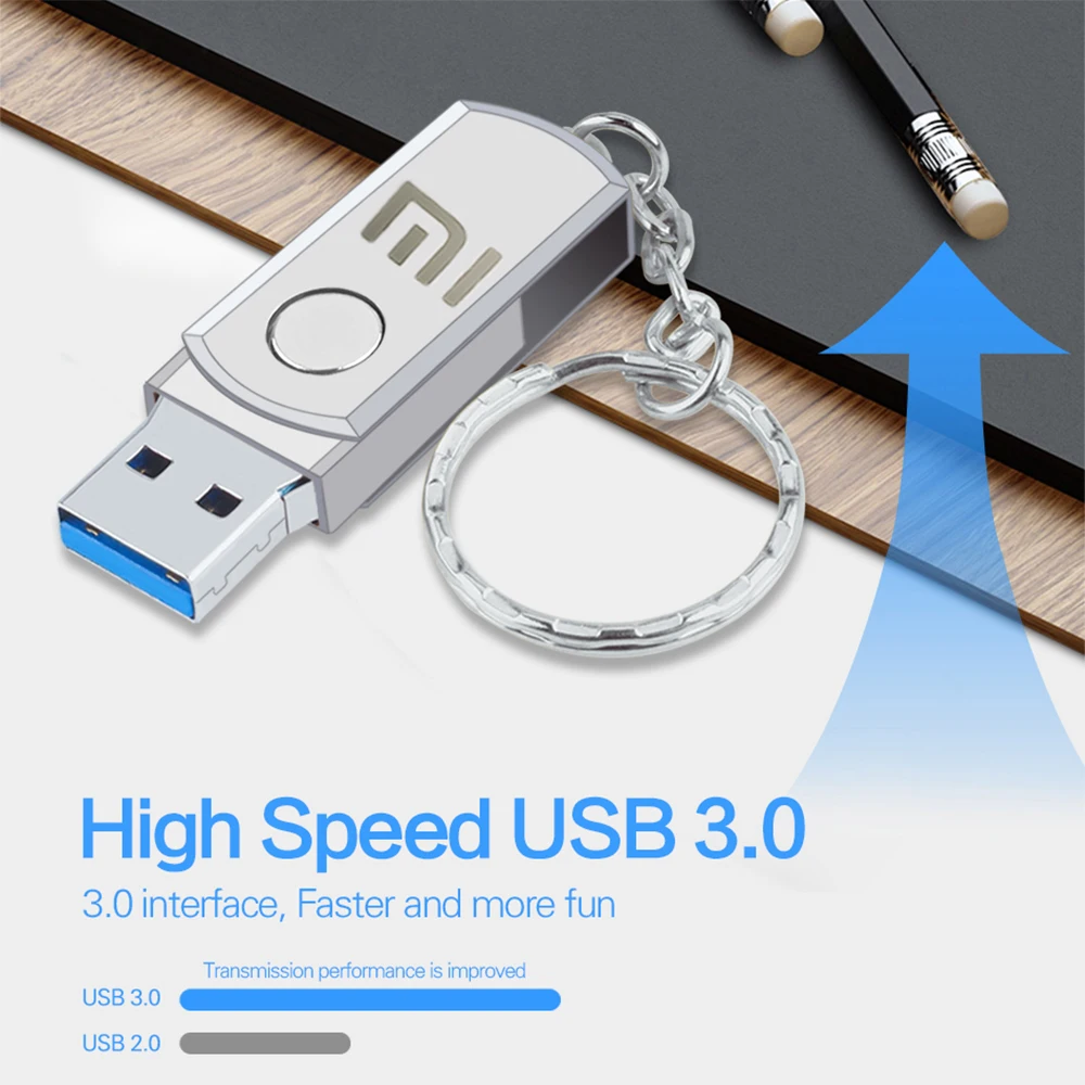 Xiaomi 2 TB Metalne flash diskovi Usb 3.0 high speed usb flash pogon 1 TB 16 TB USB-Memorijski štapić Prijenosni SSD Memoria Usb Flash Disk TYPE-C Adapter