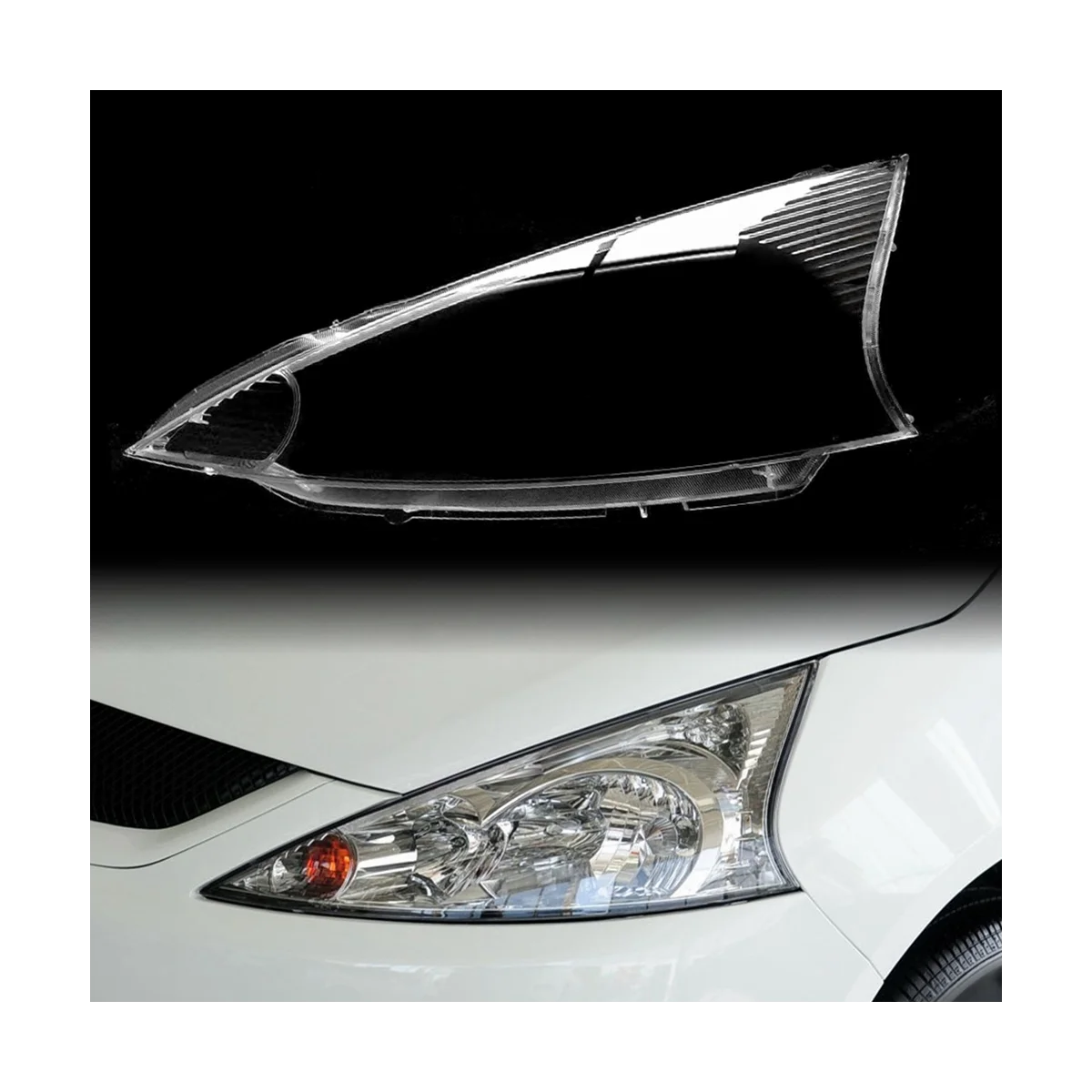 Poklopac Lijevoj svjetla Automobila, Abažur Glave Svjetlo, Transparentan Abažur, Prašinu Torbica za Mitsubishi Grandis 2004-2009