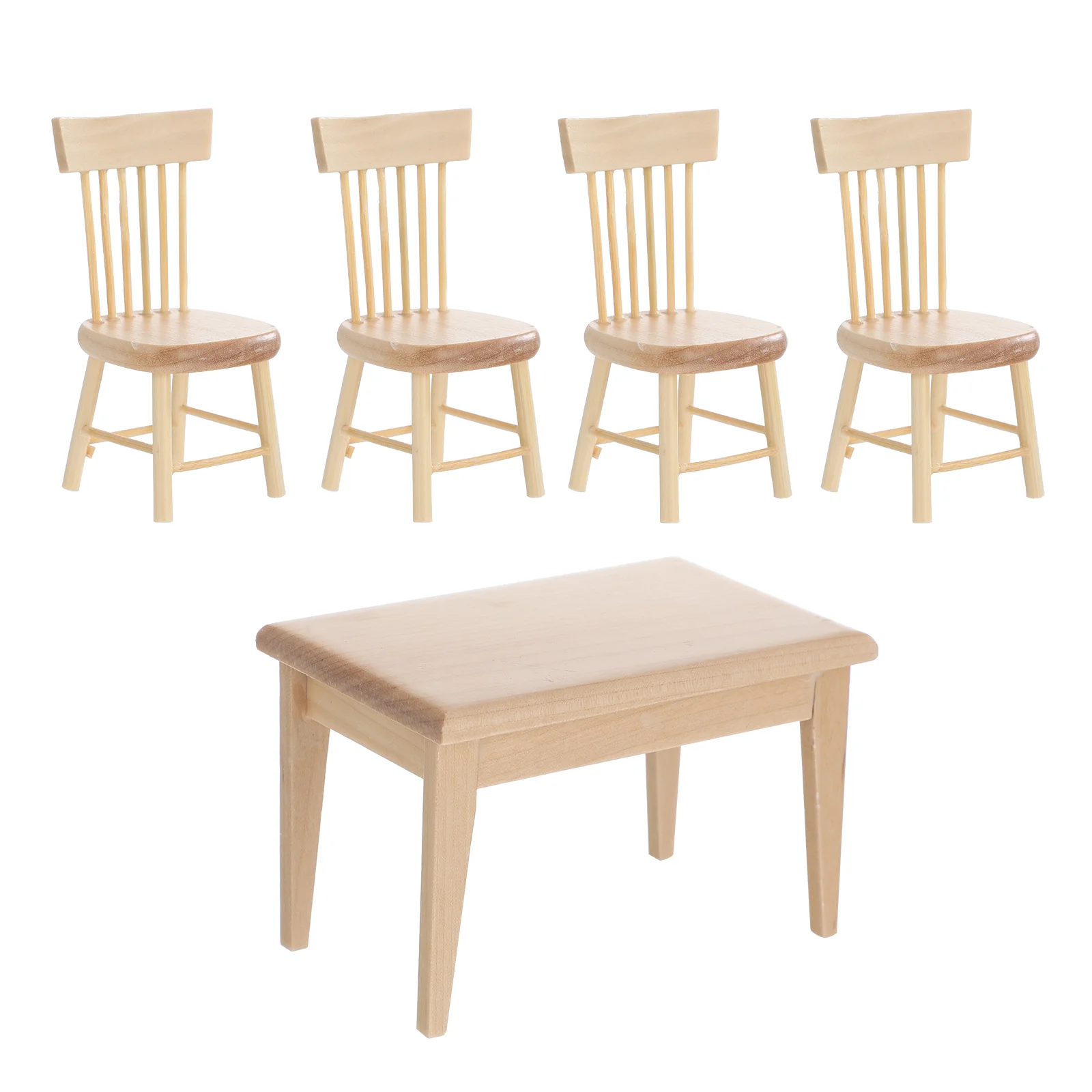 Mini-stol i Stolice, Namještaj za male kuće, Plišani Kuća Lutaka, Proizvoda za dom, stolovi s ukrasima